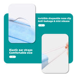 SfAVEreak Face Mask Disposable for Dust Air Pollution Protection, Blue ( Pack of 50 )